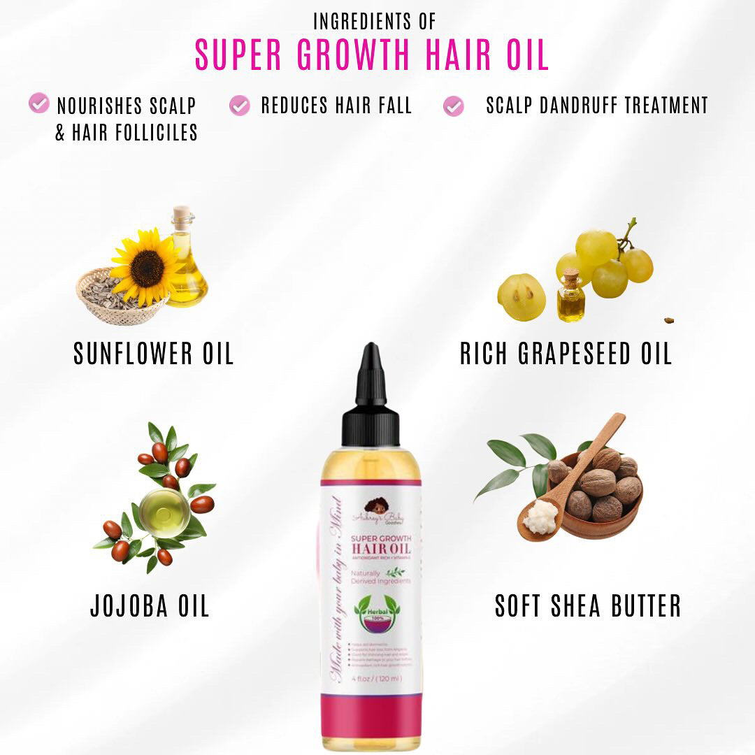 1oz Super Hair Growth Oil Bundle