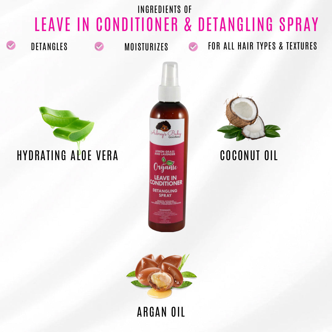 Tangle-Free Magic: Leave-In Conditioner & Detangling Spray