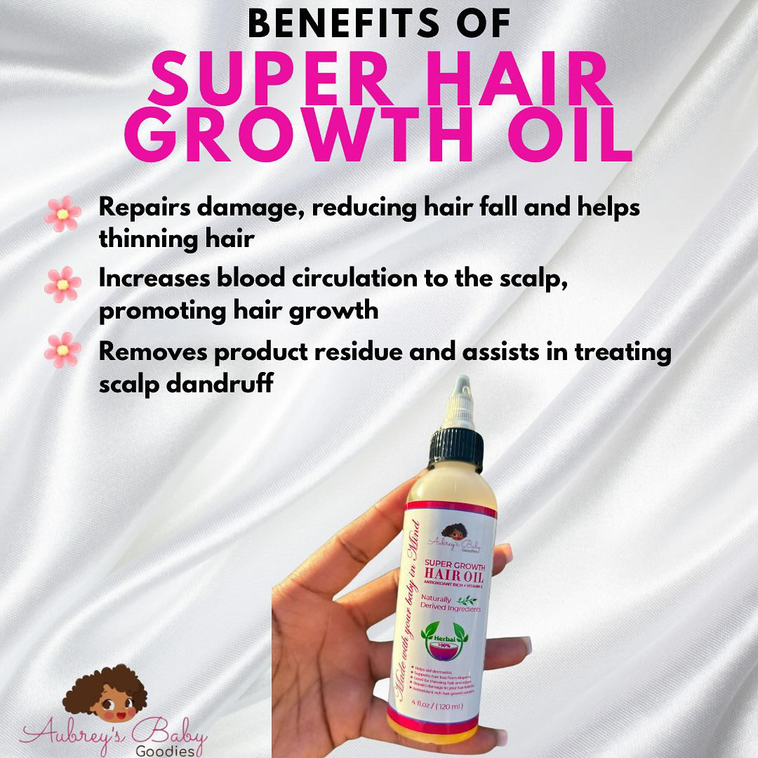 1oz Super Hair Growth Oil Bundle
